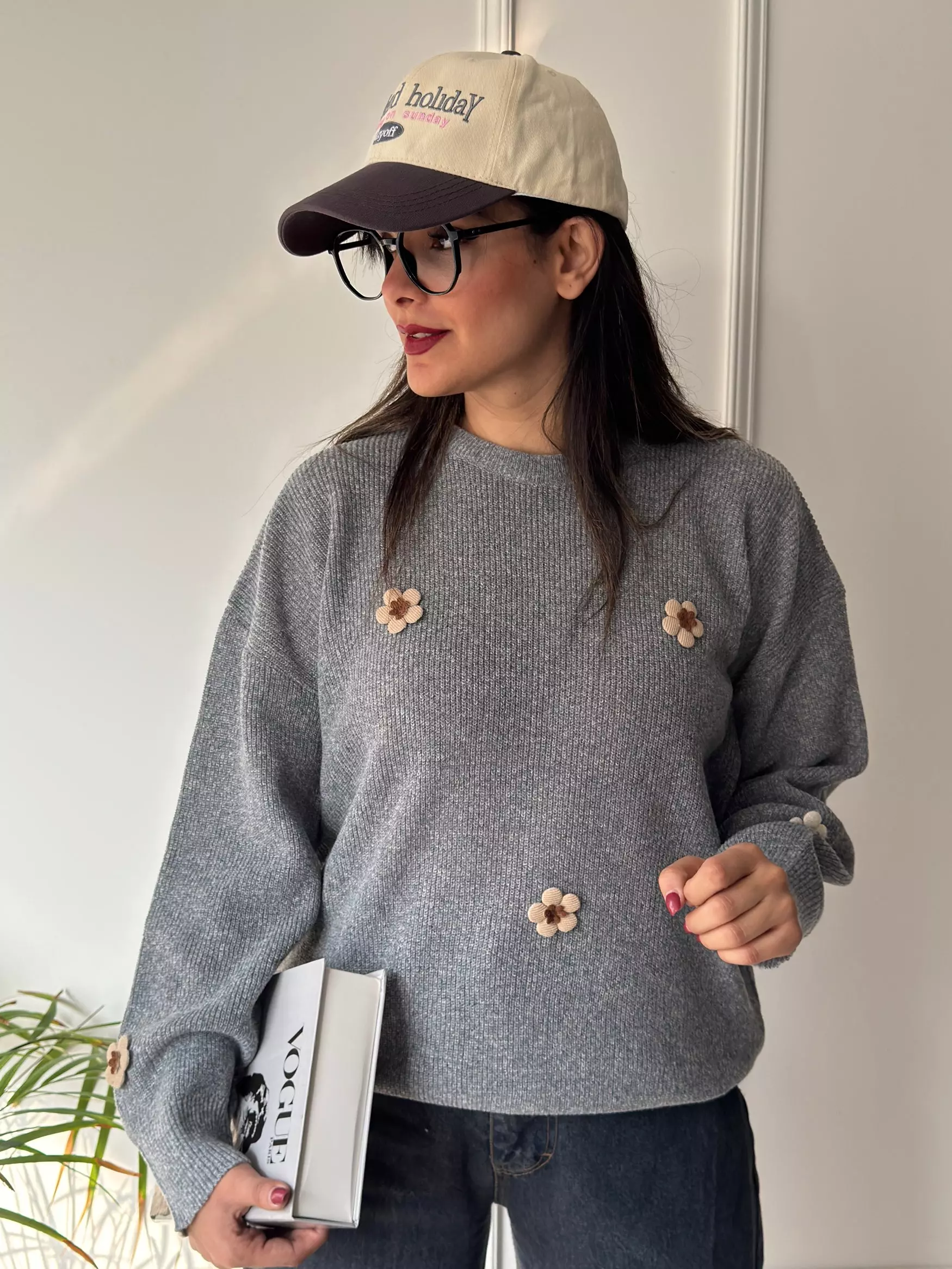 بافت پینترستی بابونه